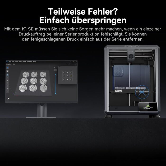 Принтер Creality K1 SE, найновіший швидкісний 3D-принтер 2024 року, зручний для саморобки, максимальна швидкість 600 мм/с. Повніст