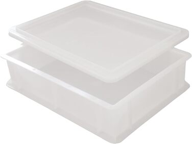 Коробка для піци Waldis Pizza Ball Box - 40 х 30 см, висота 10 см - Коробка для зберігання з кришкою - Коробка для розстойки тіста для піци - Аксесуари для піци