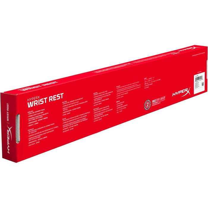 Ергономічна подушечка для зап'ястя HyperX Ergonomic, гумова, чорна одинарна