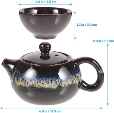 Набір для чаювання, керамічний, портативний, високої якості, в різних кольорах, для офісу та дому