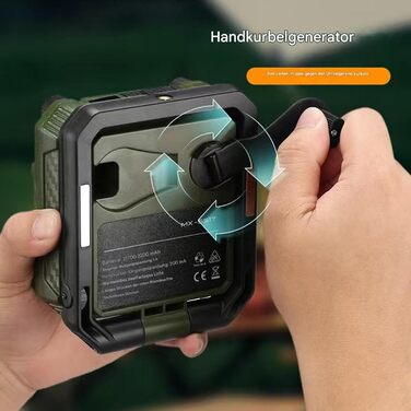 Світлодіодний кемпінговий ліхтар 10,6 см x 10,1 см, складаний, акумуляторний світлодіодний кемпінговий ліхтар, ручна зарядка, спорядження для виживання, походів, риболовлі, нічної роботи, читання, їжі, активного відпочинку на свіжому повітрі