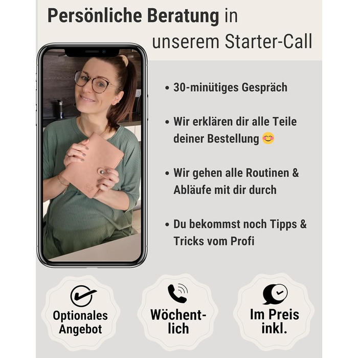 Планувальник бюджету BeginnerBudget німецькою мовою - Стартовий набір із завданням заощаджень Планувальник бюджету - Заощадження за допомогою методу конвертів Інструкції - Папка-кільце A6 - Замшевий стиль (сірий)