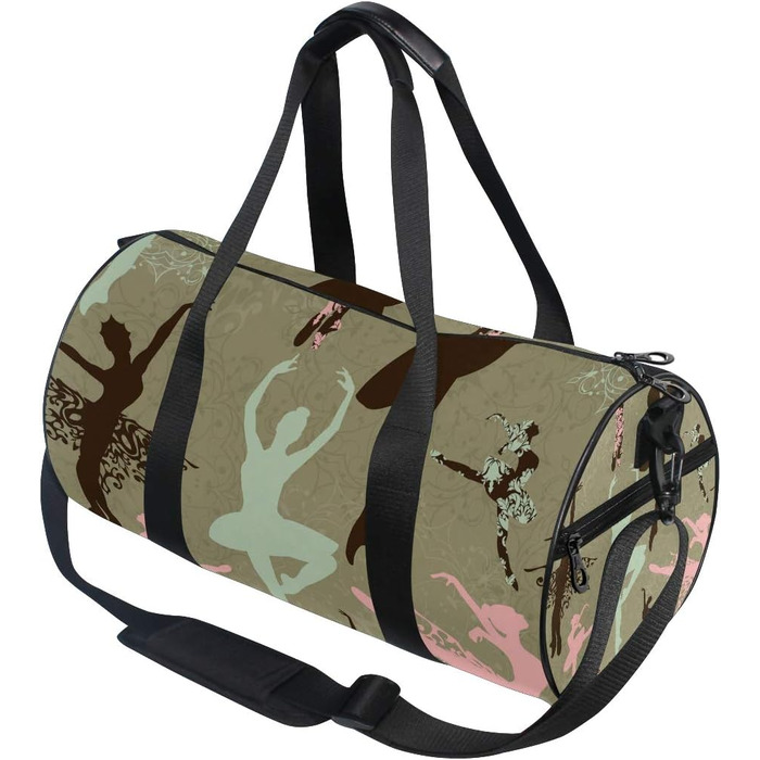 Сумка-шопер для дівчаток Сніжинки, вінтажна різдвяна сумка для балету, спортивна дорожня сумка-несік з канвасу для чоловіків та жінок, для подорожей та на вихідні