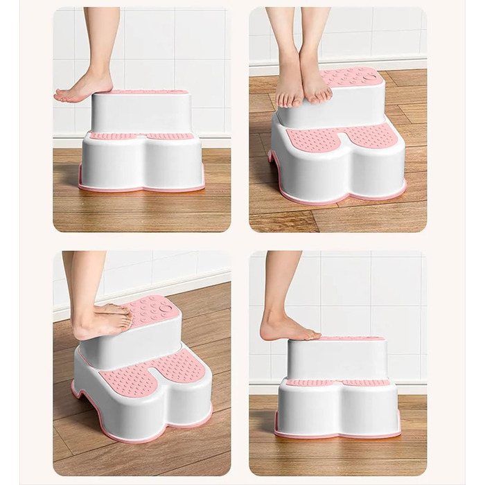 Ройной Дитяче сидіння для унітазу зі сходами Сидіння редуктор з табуретом сидіння для унітазу сидіння для унітазу з табуретом (біл