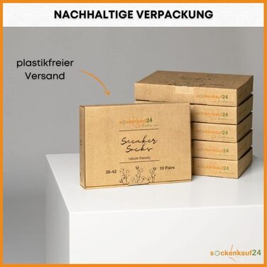 Пар преміальних шкарпеток-кросівок для чоловіків та жінок, виготовлених з чесаної бавовни зі зручною безшовною манжетою, розміри 39-42, білі, 10