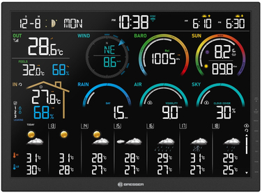 Метеостанція Bresser 4CAST 18,5' WiFi Weather Station 8-in-1 (15197)