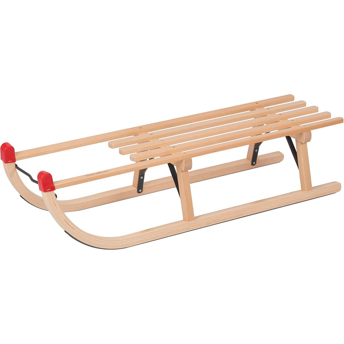 Давос санки дерев'яні санки традиційні металеві стійки дерев'яні санки дерев'яні санки 90 см