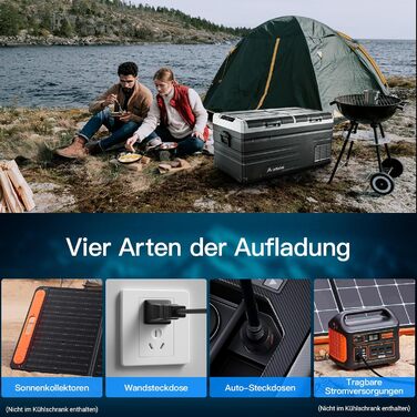 Компресорна холодильна камера 90 л, автомобільна холодильна камера з двома зонами і APP WIFI, 12/24 В постійного струму і 100-240