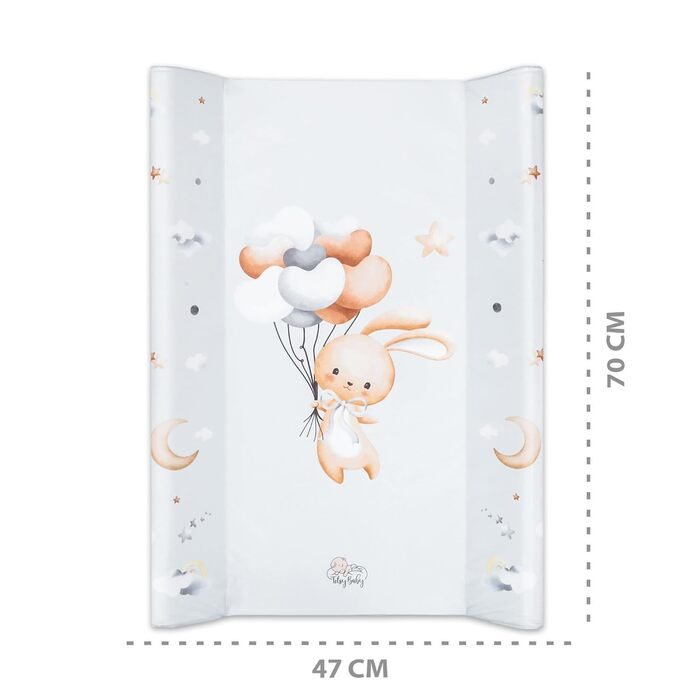 Пеленальний килимок 70 х 47 см - суцільний пеленальний килимок клин пеленальний столик миється пеленальний килимок кролик мотив кр