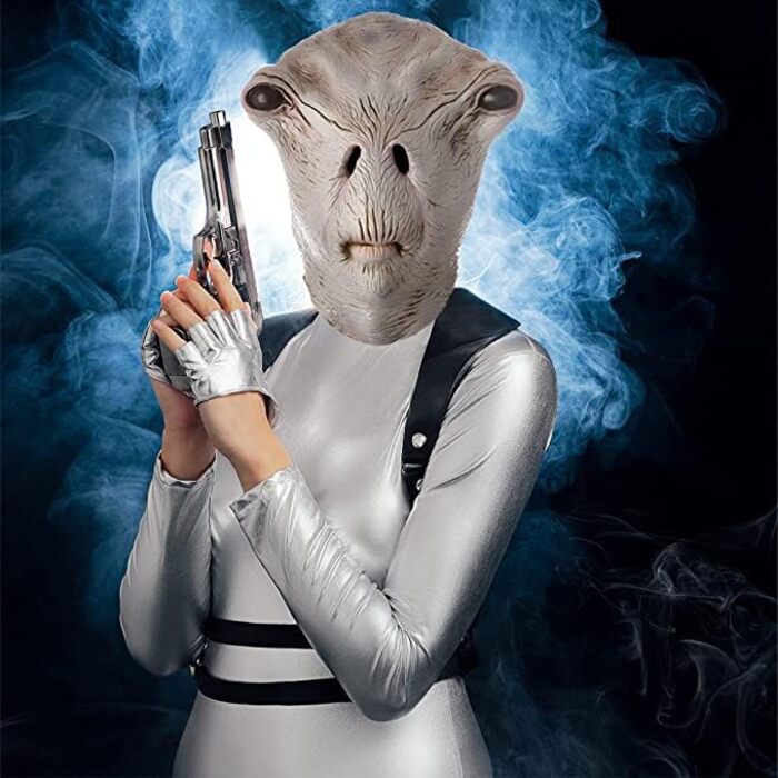 Маска прибульця PartyHop, моторошна латексна реалістична маска для голови, костюм для вечірки на Хелловін, карнавалу, параду