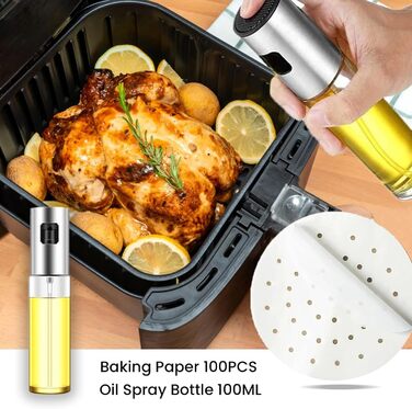 Аксесуари для фритюрниці TOIMALDO XL - набір аксесуарів для фритюрниці з 15 предметів підходить для фритюрниці Philips 6.2 л COSORI 4.7 л Ninja 5.2 л тощо (20 см) 8 дюймів