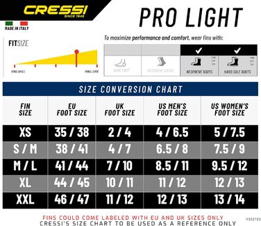 Ласти для дайвінгу Cressi Pro Light з відкритою п&39ятою, розмір M/L (41/43), чорні
