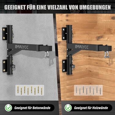 Настінне кріплення для важкої боксерської груші IMAYCC, двонаправлена регульована підставка для боксерської груші, підставка для к