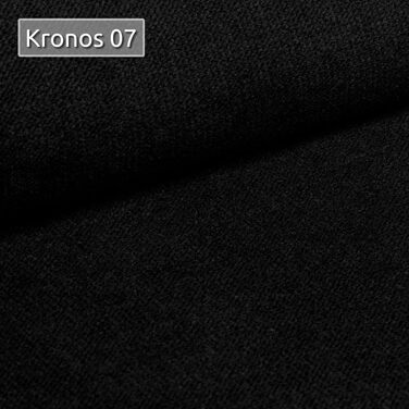 Вітальня Sofnet Caris U з функцією сну та регульованими підголівниками, кутовий диван з двома відділеннями для зберігання речей, кушетка, диван, розкладний диван (Чорний (Kronos 07), Кутовий диван лівий) Чорний (Kronos 07) Кутовий диван лівий