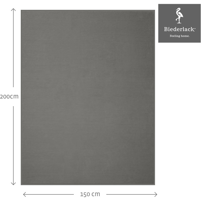 Пухнастий плед biederlack з чистої бавовни Зроблено в Німеччині ko-Tex, зеленого кольору Плед 100 бавовняний графітового кольору Плед для дивана 150x200 см Плед для дивана, вироблений за принципами сталого розвитку