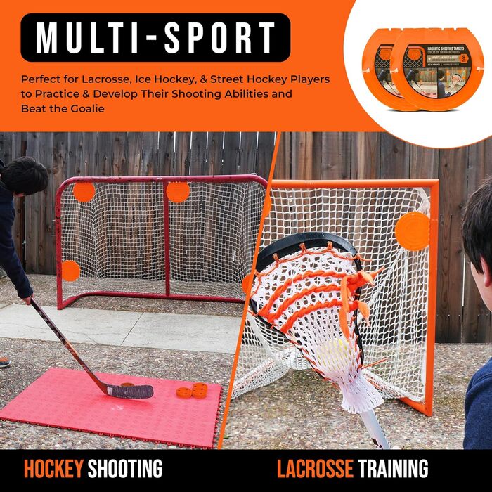 Магнітні мішені для хокею та лакросу Top Shelf Targets для снайперів, 20,3 см, 4 шт. и