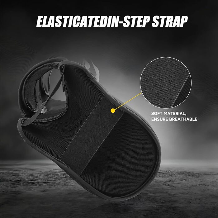 Щитки для гомілок FIVING MMA для бойових мистецтв мякі, регульовані щитки для тайського боксу із захистом підйому стопи, підходять для тренувань та спарингів з тхеквондо/змішаних бойових мистецтв, розмір M, чорні