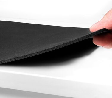 Протиковзкі килимки для сходів із синтетичного каучуку 15 шт. , килимки для сходів з нековзною гумовою основою, 76x20 см, включаючи клейку стрічку, чорного кольору. Комплект з 15 шт.