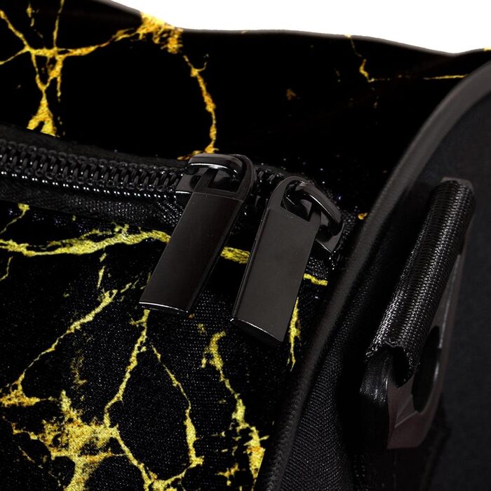 Спортивна сумка, маленька дорожня сумка, сумка для шопінгу та йоги, золотисто-чорновий мармур, сумка для фітнесу на відкритому повітрі, ручна поклажа