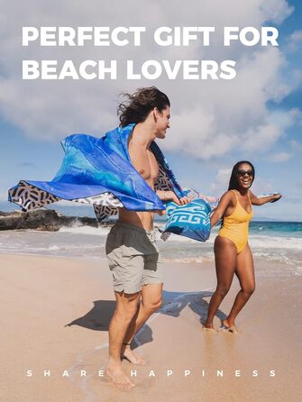 Пляжний рушник з мікрофібри OCOOPA, швидковисихаючий, великий 200x145 см, суперпоглинаючий, без піску, для чоловіків та жінок XL-2