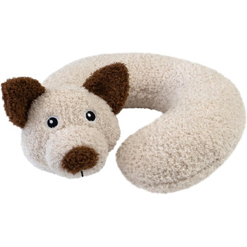 Подушка для шиї Rocky, для дітей віком від 3 років, плюшева подушка для шиї, м&39яка, дорожня подушка для автомобіля та літака, для собаки, бежево-коричнева