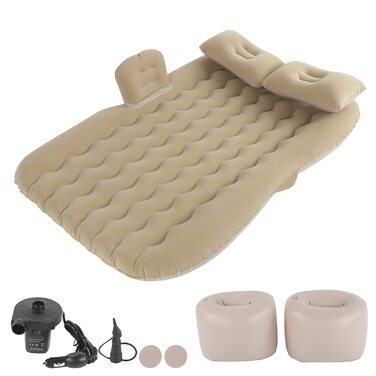 Надувний матрац для автомобіля, Надувний матрац, Надувне ліжко для заднього сидіння автомобіля, Автомобільний надувний матрац, Зручне ліжко для подорожей, Надувний матрац з подушкою-топ, Матрац, Надувне ліжко для кемпінгу та подорожей на свіжому повітрі