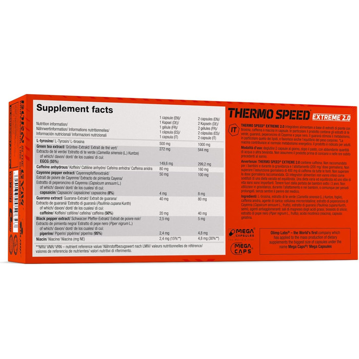 Капсули жироспалювач Olimp Thermo Speed Extreme 2.0 Mega Caps, 120 шт.