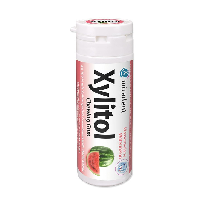 Жувальна гумка miradent Xylitol Dental Care кавун– 12 шт.