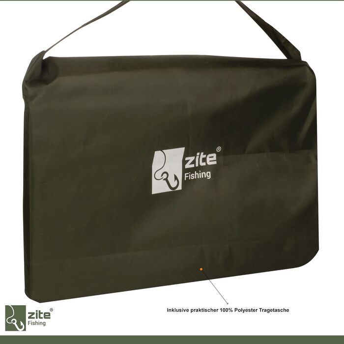 Рибальський наметовий стіл Zite - Наметовий стіл з сумкою для перенесення для коропових рибалок, кемпінгу тощо - Складаний та регульований по висоті стіл для бойлів - Складаний рибальський стіл