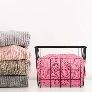 Набір із 3 дротяних кошиків Relaxdays, прямокутний, сітчастий кошик для зберігання, ВШХ 15,5 x 28 x 20 см, декоративний металевий кошик, білий