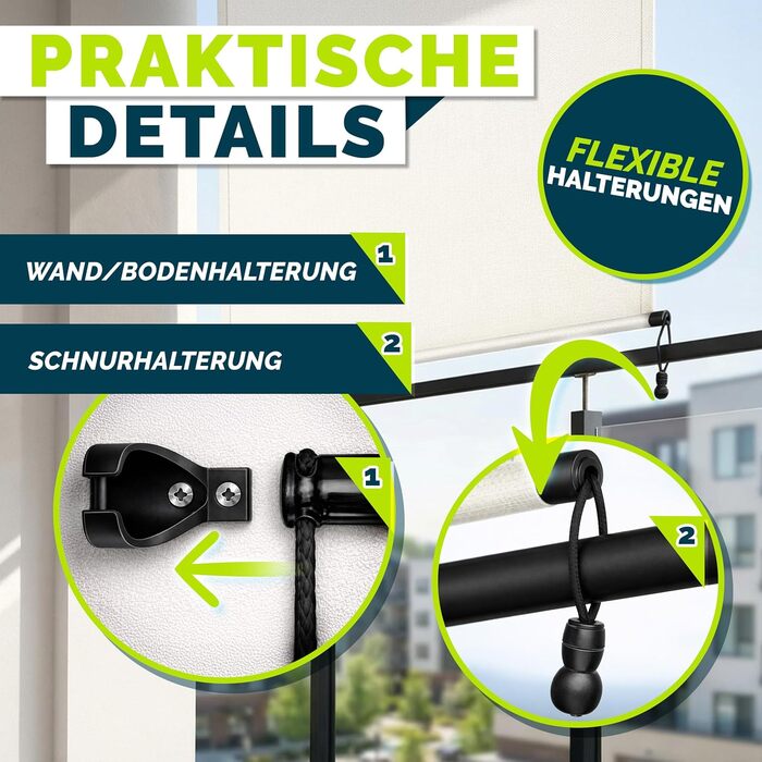 Вертикальна маркізка tillvex 160 x 250 см для використання всередині та зовні приміщень з дощовиком Водонепроникна зовнішня рулонна штора з ручним приводом для балкона, тераси та саду Балконна рулонна штора, сонцезахисний козирок, екран для конфіденційнос