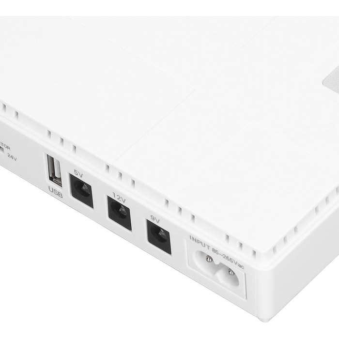 Міні-UPS акумулятор резервного живлення 8800/10400 mAh, 5V, 9V, 12V, безперебійне живлення для камер, роутерів, модемів, резервне живлення 85-265V, 8800 mAh (Європейська вилка)