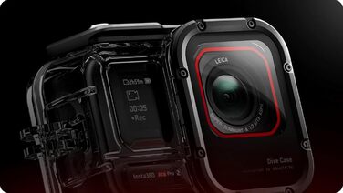 Підводний бокс Insta360, сумісний з Ace Pro 2, водонепроникний до 60 метрів, скляна лінза, прозорий, сучасний