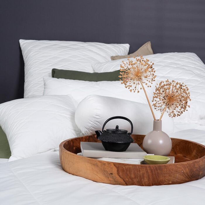 Подушка Centa-Star Royal, 40 x 80 см, волокна Primaloft Bio з кульками, змінний наповнювач, із застібкою-блискавкою, Oeko-Tex Standard 100 Клас 1