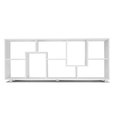 Двопозиційна полиця Tania, дерево, біла, ширина 161 см