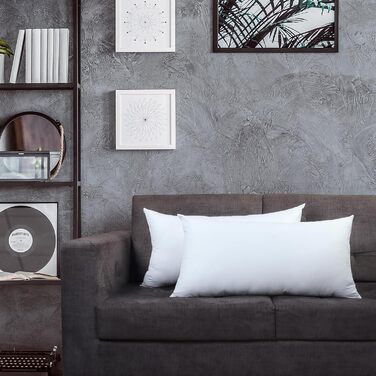 Декоративні подушки Utopia Bedding, 50,8 x 66 см, подушки для ліжка та дивана, декоративні подушки для дому, 2 шт., білі