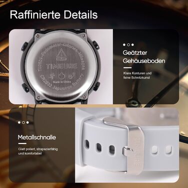 Жіночий крокомір, крокомір для ходьби, не потрібен додаток/телефон, водонепроникний фітнес-трекер калорій, відстеження відстані, будильник, великий цифровий дисплей, годинник, TU-2509 повністю чорний