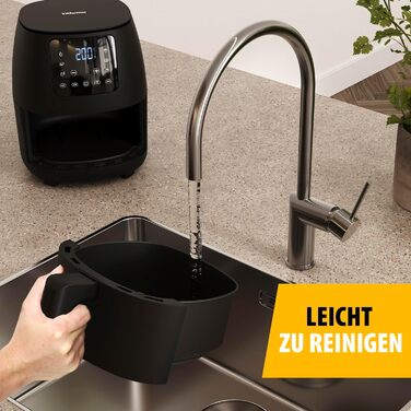 Цифрова фритюрниця Tristar Mini - 2 л - Без олії - 6 програм приготування - Антипригарне покриття - Регульований термостат - 1500 Вт - FR-9015, чорний