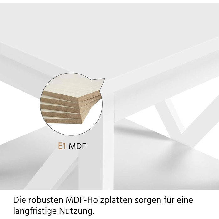 Приліжковий столик 3 яруси Приліжковий столик з Х-подібними ніжками Диванний столик Журнальний столик для спальні та вітальні, 40x40x61 см, Білий/Розкішний сад