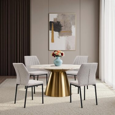 Бежеві обідні стільці, комплект з 4 шт. , кухонні стільці, м&39які стільці, бежеві обідні стільці з поліестеровими сидіннями, для їдальні, вітальні, спальні, бежевий, 4 шт. и