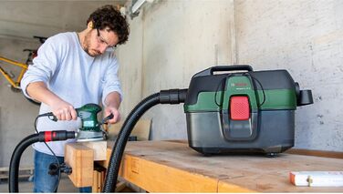 Акумуляторний пилосос для вологого та сухого прибирання Bosch AdvancedVac 18V-8 (без АКБ, система 18 В, з набором аксесуарів, у картонній упаковці) Комплект 3-в-1