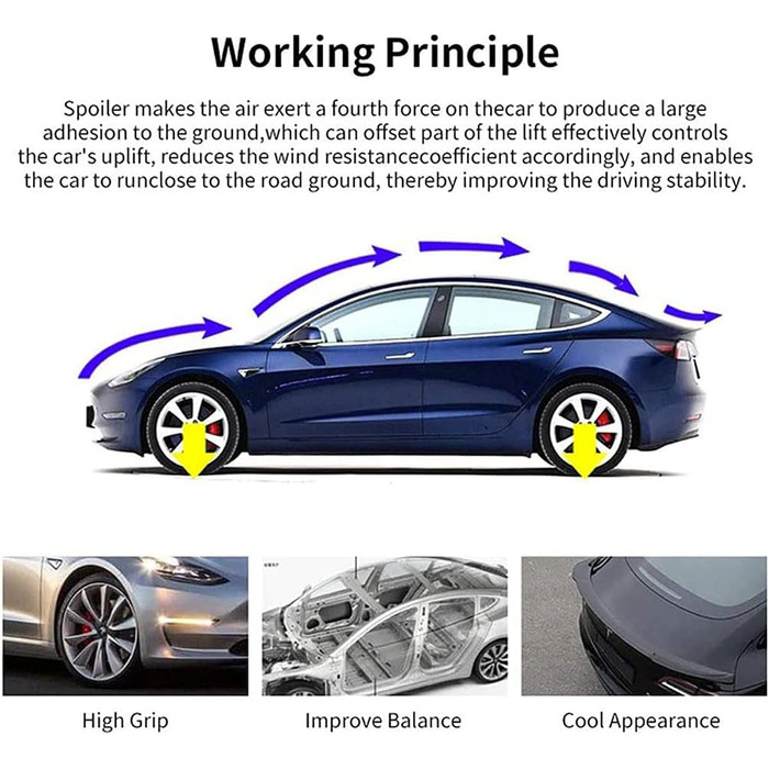 Автомобільний ABS Задній спойлер для VW Passat CC 2009-2021, Спойлер багажника Автомобільний дах Задній спойлер Губа Стилізація Насадки для тіла Тюнінг Заміна Перетворення Аксесуари