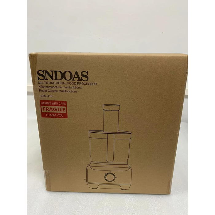 Кухонний комбайн SNDOAS, багатофункціональний кухонний комбайн 1300 Вт, чаша для замішування тіста 3,5 л, подрібнювач кухонного комбайна, блендер 1,5 л, подрібнювач, соковижималка для цитрусових, в т.ч. 11 аксесуарів