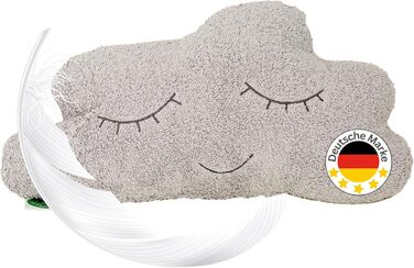 Кузня дитяча подушка хмара з милим обличчям хмаринки декоративна подушка 100 високоякісна бавовна сертифікована Oeko-Tex з наповню