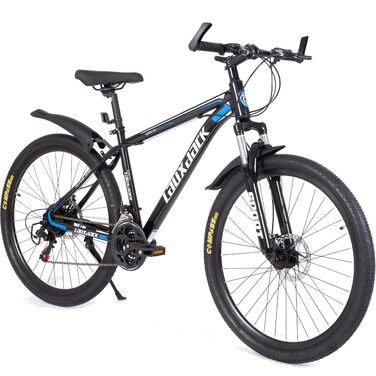 Гірський велосипед, колеса 26&quot та 27,5&quot, MTB з дисковими гальмами, 21 швидкість, підходить для чоловіків та жінок, синій - 26&quot