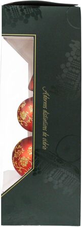 Ялинкова верхівка 34 см матово-червона Krebs Glas Lauscha