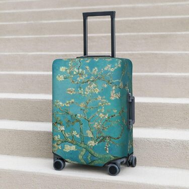 Чохол для валізи Пілотський кокпіт, захист від пилу та подряпин, квітковий принт Мигдалевий цвіт, розмір 80