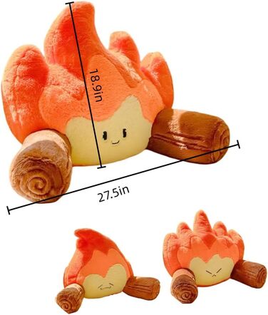 Подушка для читання, щоб сидіти в ліжку мила, весела плюшева подушка для спини, схожа на багаття, ергономічна подушка для поперекової підтримки зі знімним чохлом, який можна прати, для підлітків, дорослих, дивана, софи. Щасливі, універсальний розмір.