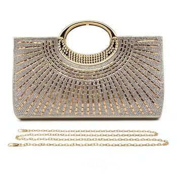 Вечірня сумка Pahajim для жінок, блискуча маленька сумка зі стразами, елегантна сумка-клатч через плече для весілля, вечірки, побачення, золота