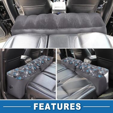 Автомобільний матрац, килимок для сну, надувний матрац для дрімоти, сірий